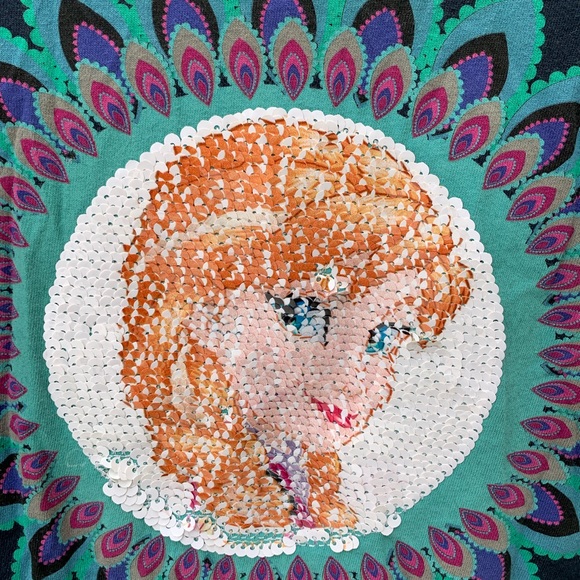 Frozen dress with sequin character faces - Picture 5 of 5